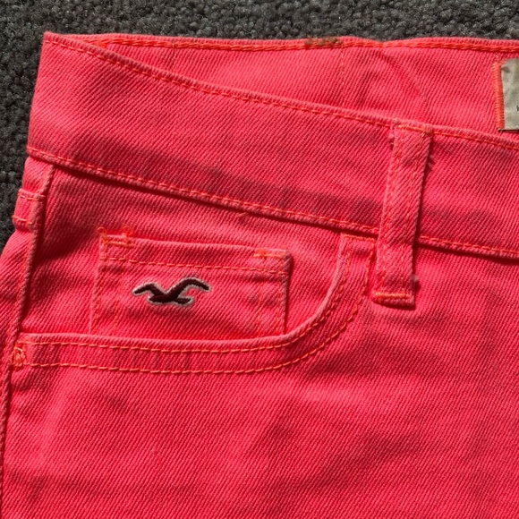 Hollister Hot Pink Jean Shorts - Picture 2 of 5